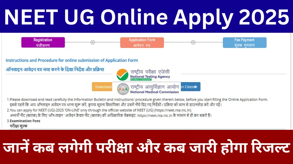 NEET UG Online Apply 2025